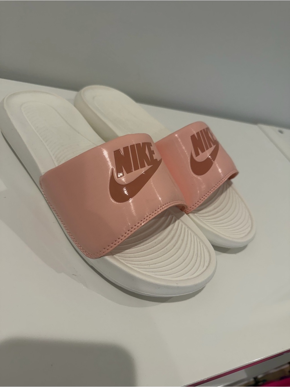 Nike Women's Pink Slide Sandals